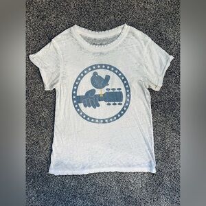 Recycled Karma Women’s Woodstock Distressed Graphic Tee
